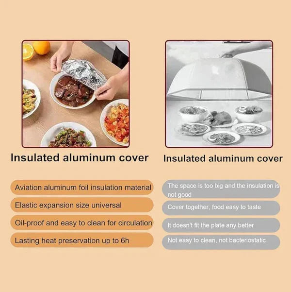 Reusable Aluminum Foil Food Cover