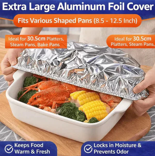 Reusable Aluminum Foil Food Cover